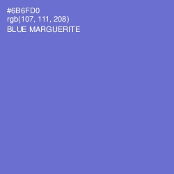 #6B6FD0 - Blue Marguerite Color Image